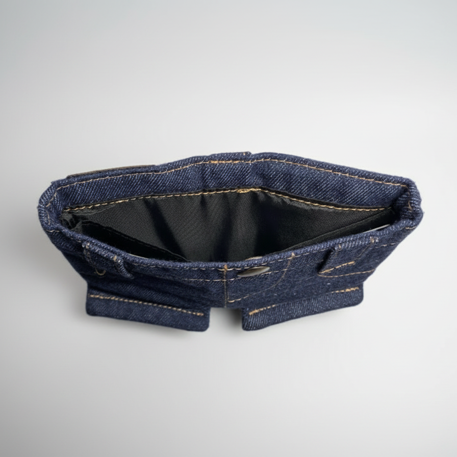 Classic Blue Denim Wallet