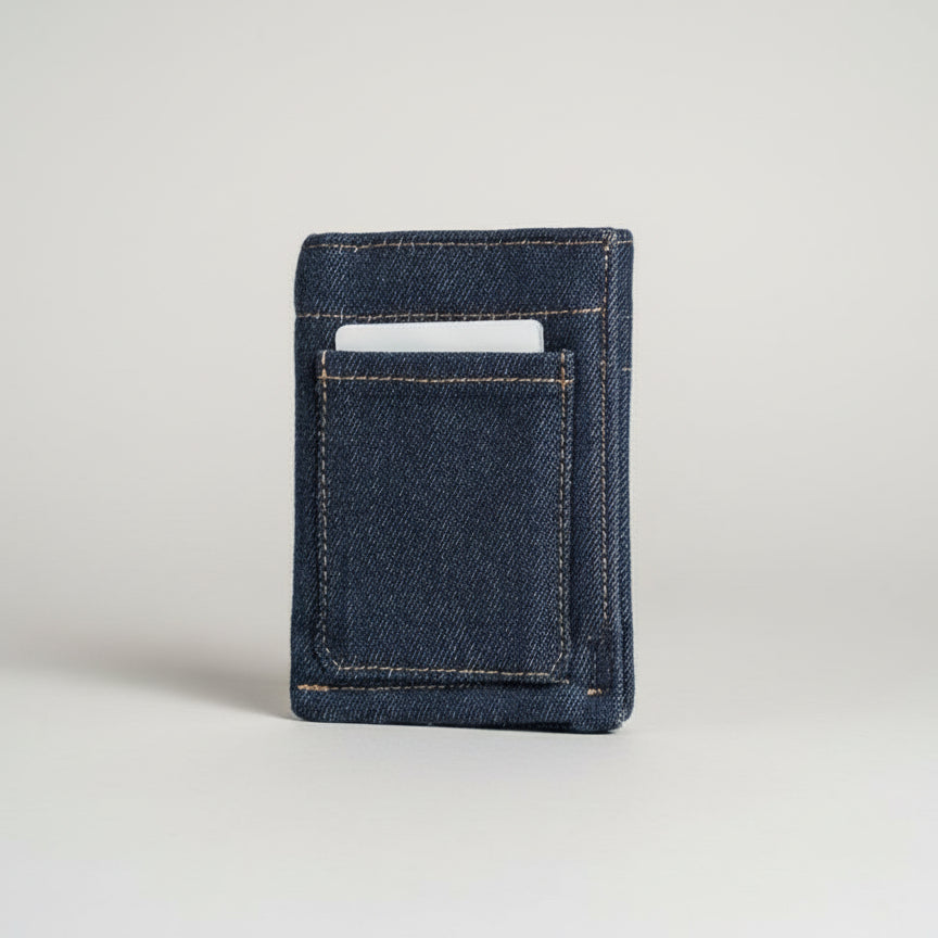 Classic Blue Denim Wallet