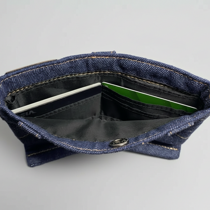Classic Blue Denim Wallet